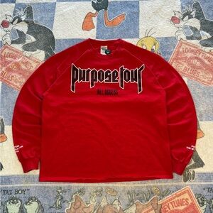 Justin Bieber Purpose tour long sleeve